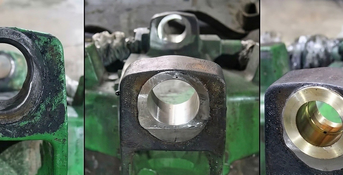 Ремонт креплений переднего моста трактора John Deere 6920 SE