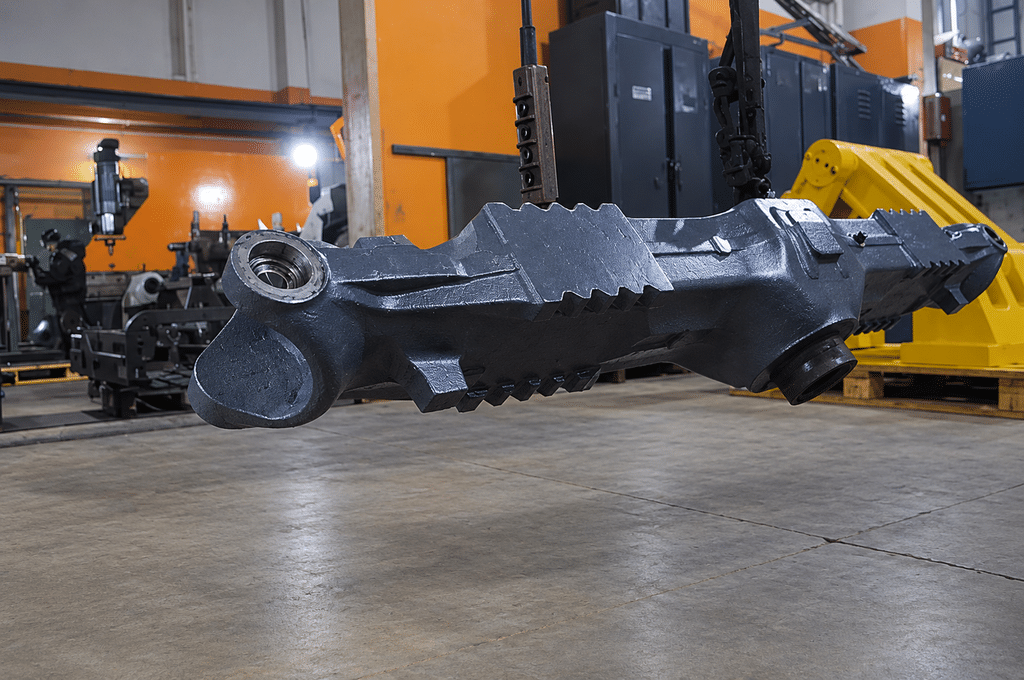 Ремонт балки моста телескопического погрузчика Claas Scorpion