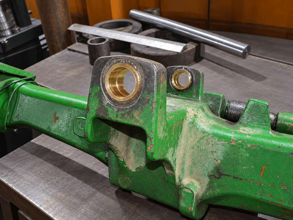 Восстановление посадочных мест моста и каретки John Deere