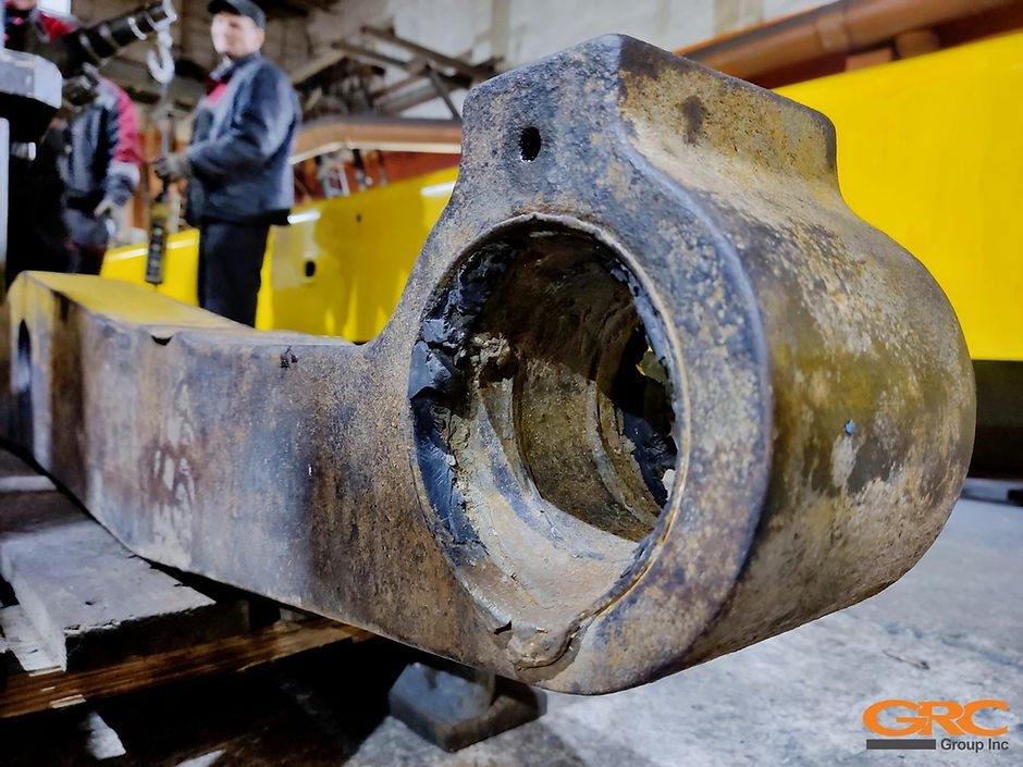Ремонт балансирной балки бульдозера CATERPILLAR D6